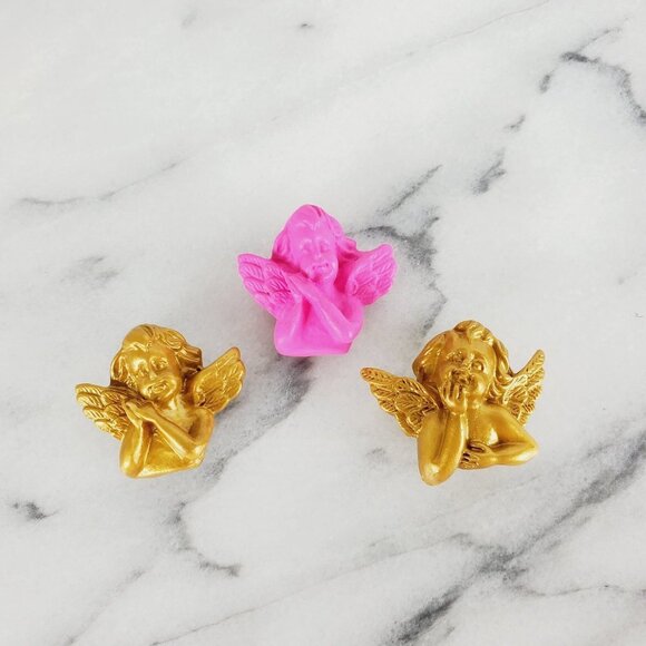 Gold Angel Cherub Shoe Charm‎ 1 Piece - Picture 3 of 7